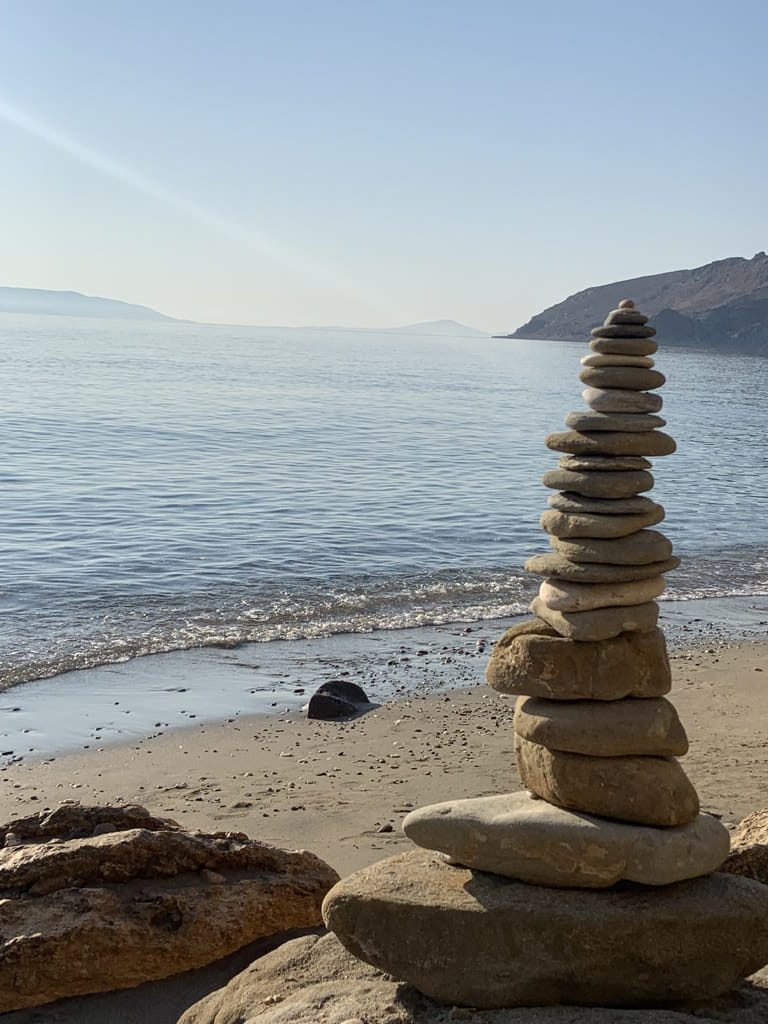 Stones on Beach Crete