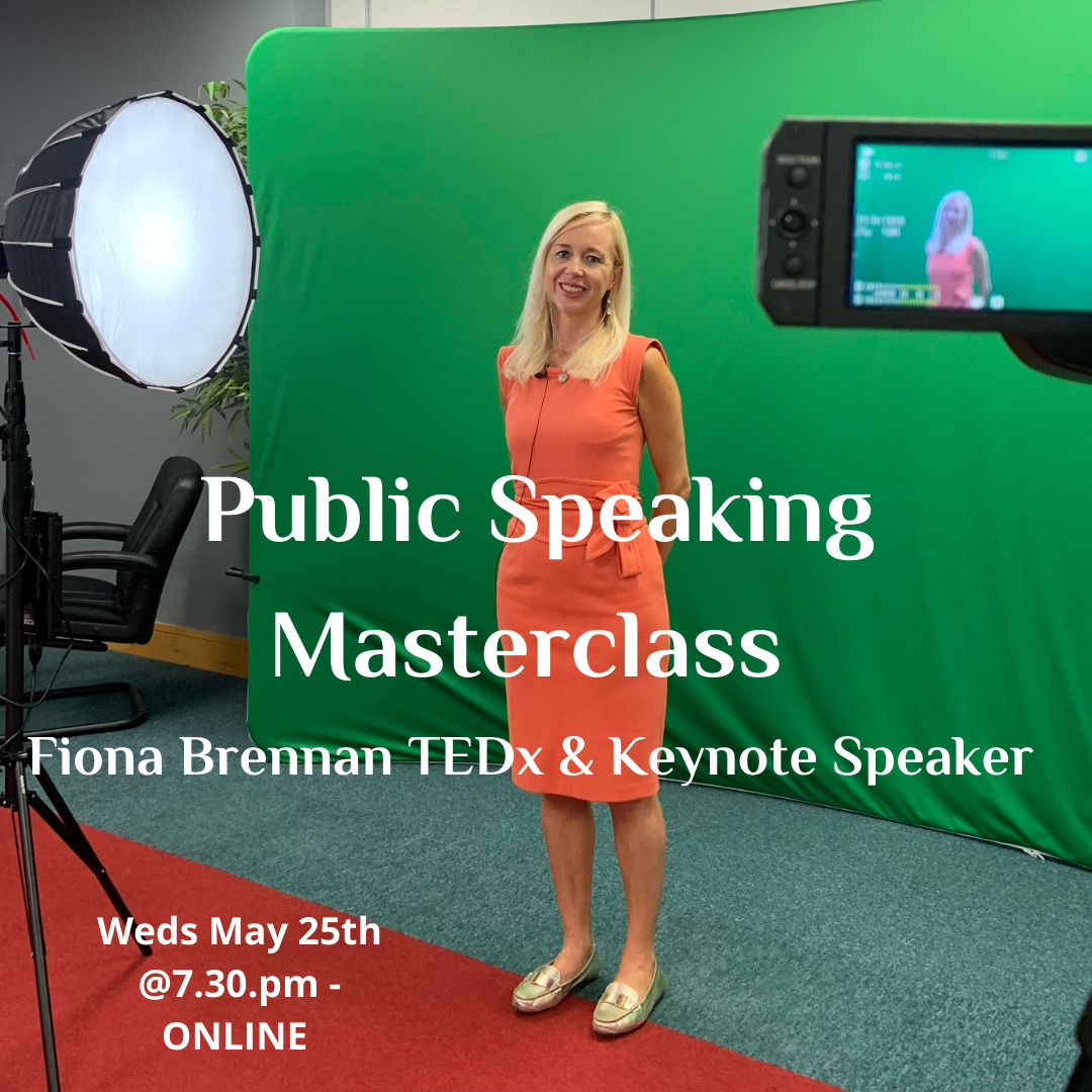 Fiona Brennan in front of camera