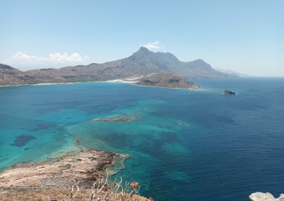 View from Gramvousa to Balos