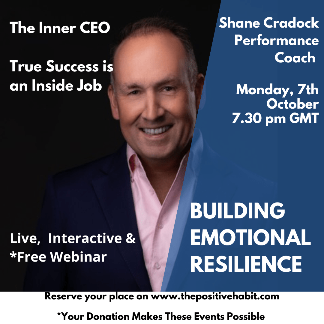 Shane Cradock on The Positive Habit's Building Emotional Resilience webinar series