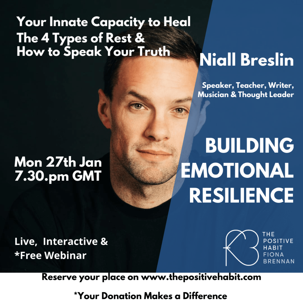 Shane Cradock on The Positive Habit's Building Emotional Resilience webinar series